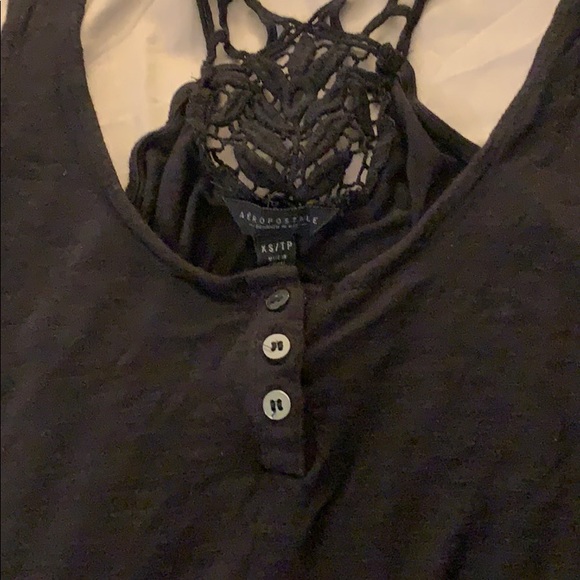 Black Racerback Casual Tank Top - Picture 3 of 4